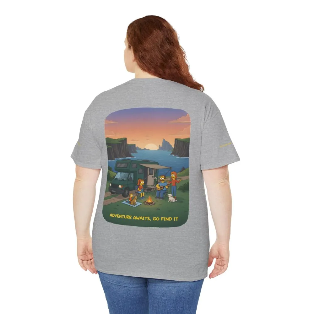 15830378124287003272_2048.jpeg Unisex Heavy Cotton Tee — "Adventure Awaits-Go Find It" Design Sitcom-Line