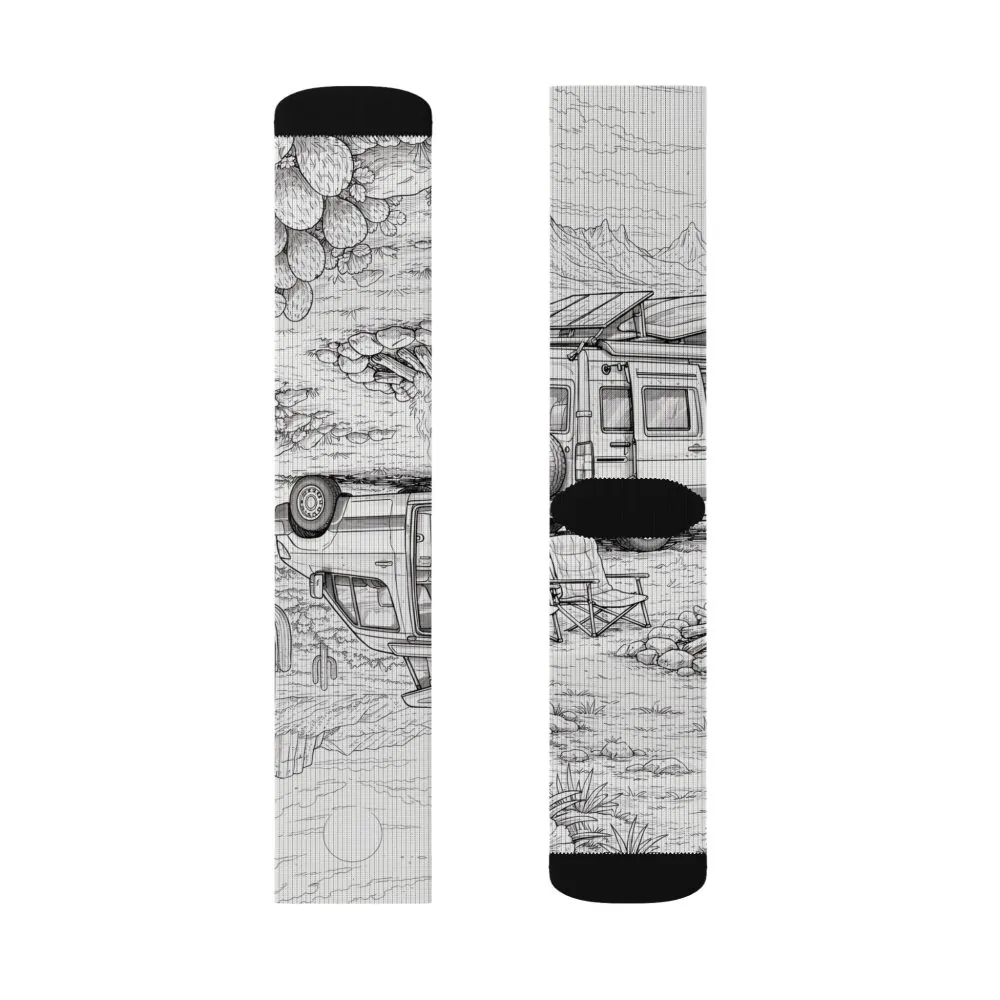 15841265900147805072_2048.jpeg Sublimation Socks — Retro Camper Roadtrip Crew Socks