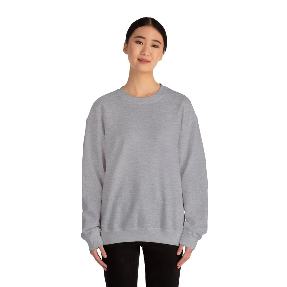 Crewneck Sweatshirt — "ROAD WHERE MADE FOR JOURNEYS-NOT DESTINATIONS" (Only Back printed) Vintage Camper Van Outdoor Graphic