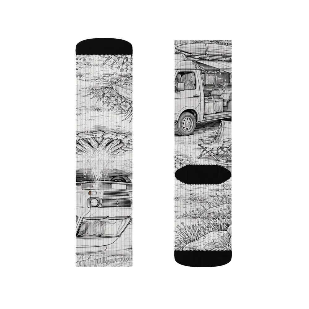 15867815855051239198_2048.jpeg Sublimation Socks — Retro Camper Roadtrip Crew Socks