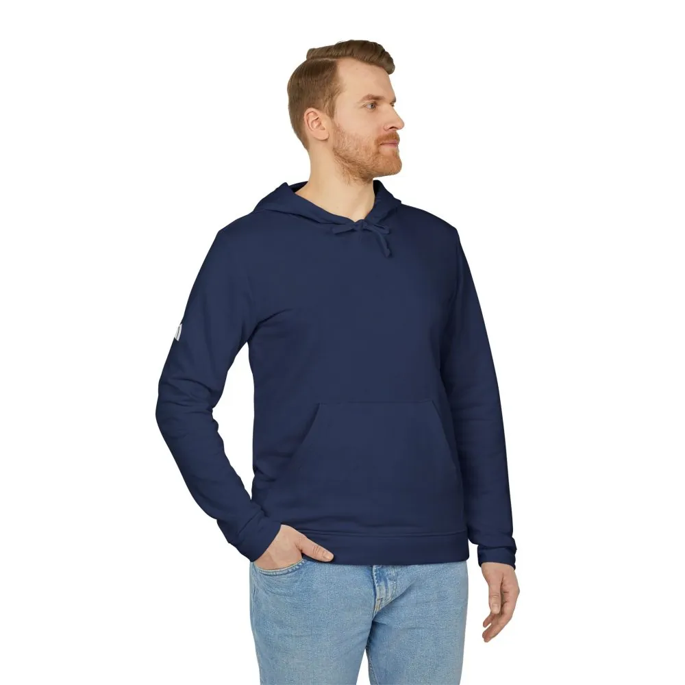 Hoodie(Adidas) — 'Adventure Awaits-Go Where You Feel Most Alive' Outdoor Travel Pullover (Only Back Printed)