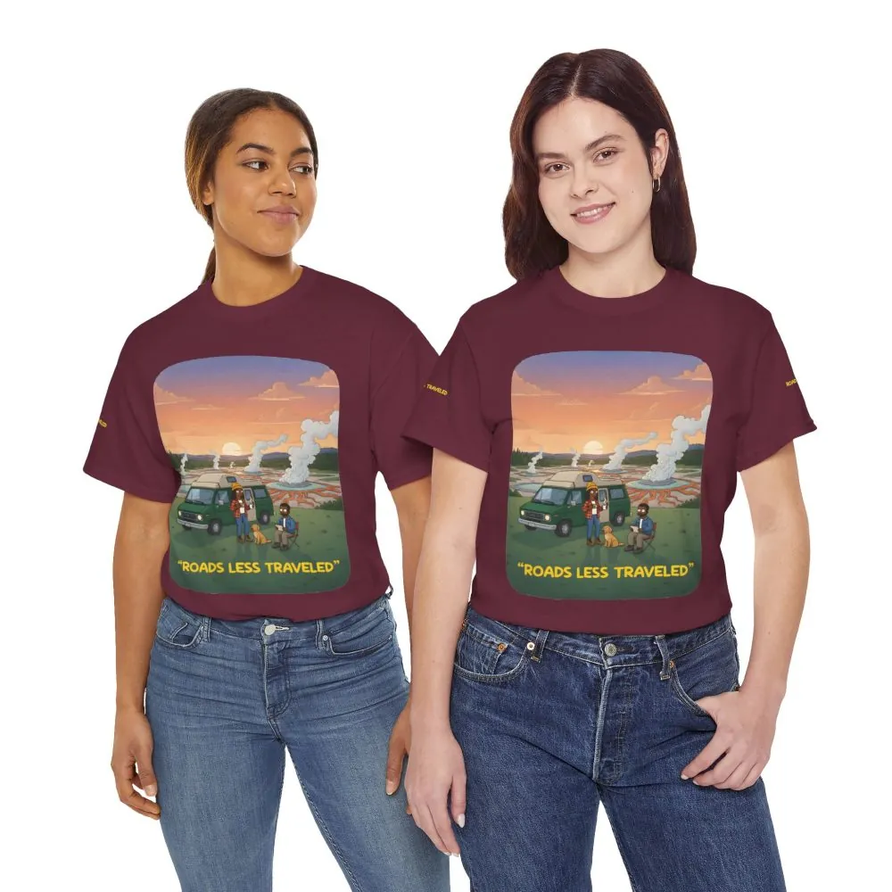 15875316645335389120_2048.jpeg Unisex Heavy Cotton Tee — "Roads Less Traveled" Design Sitcom-Line