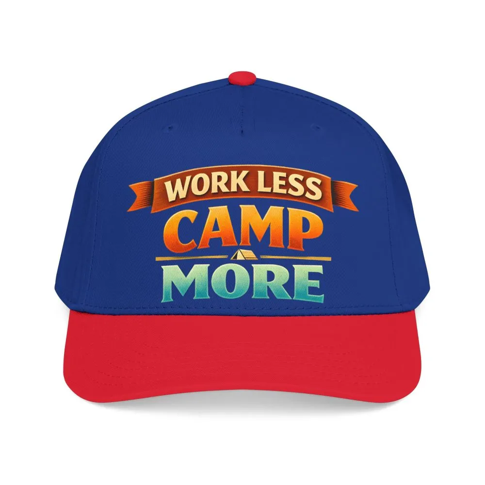 15877023983179640139_2048.jpeg Baseball Cap - "Work Less-Camp More" Design Scenic-Line