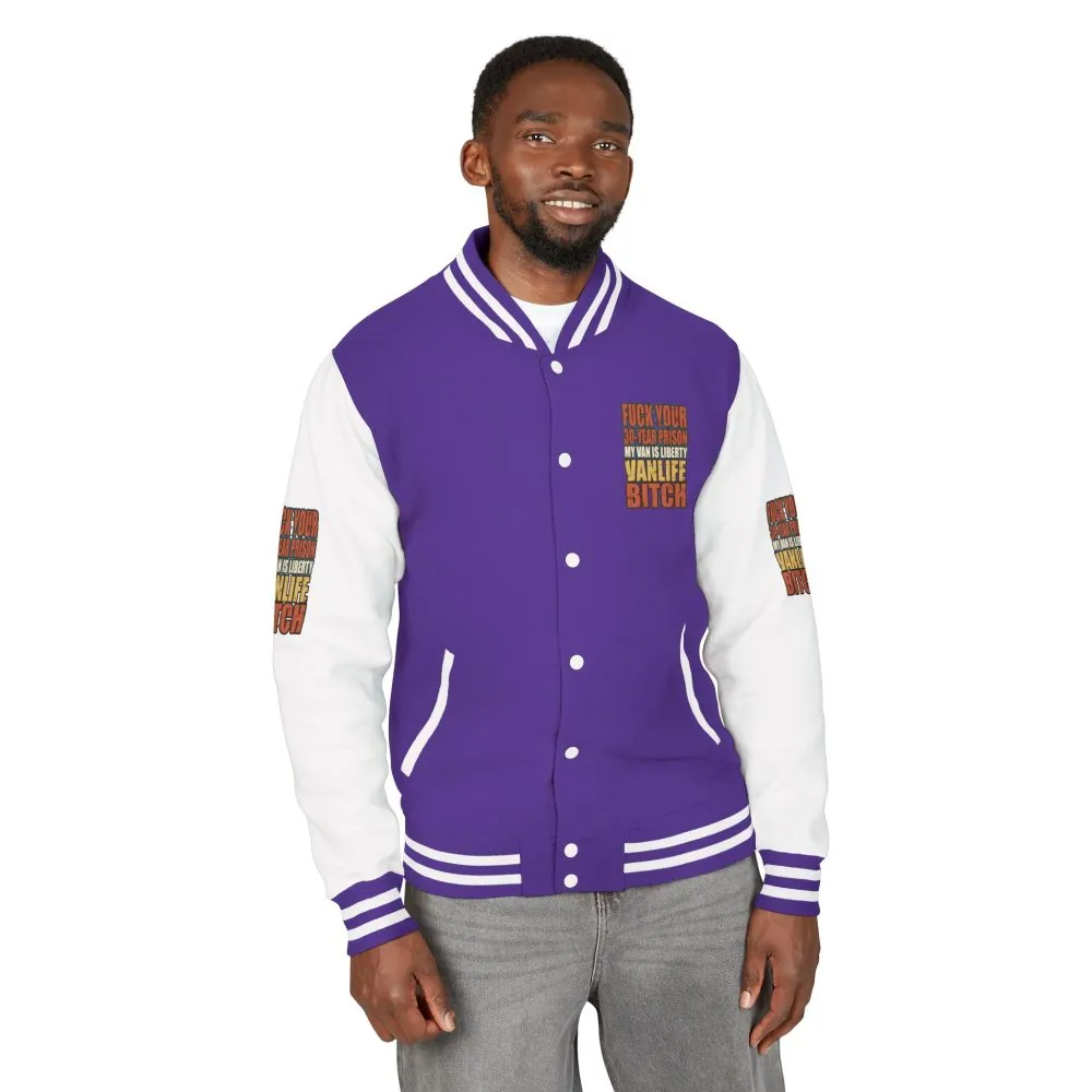 1588236534471733221_2048.jpeg Unisex Heavyweight Letterman Jacket — "Fuck Your 30 Year" Design F**K-Line