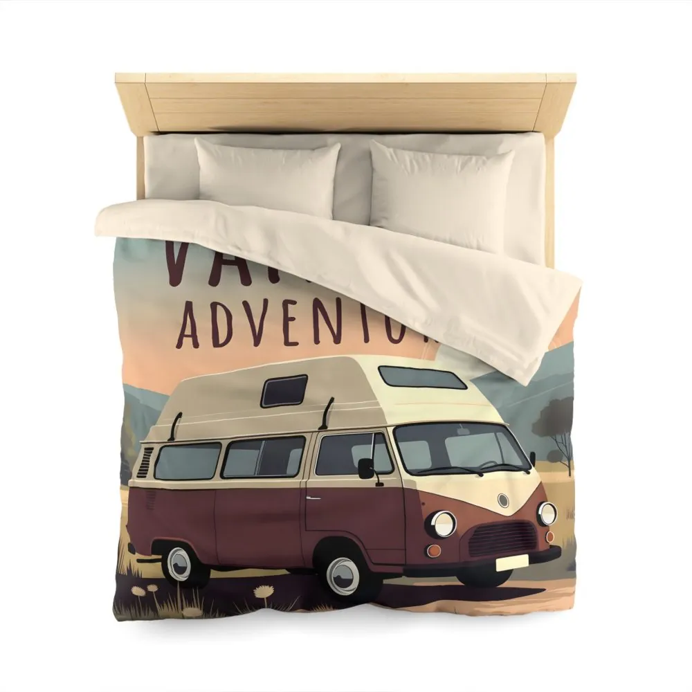 15904860041273736061_2048.jpeg Duvet Cover - 'Vanlife Adventures' Retro Camper Bedding