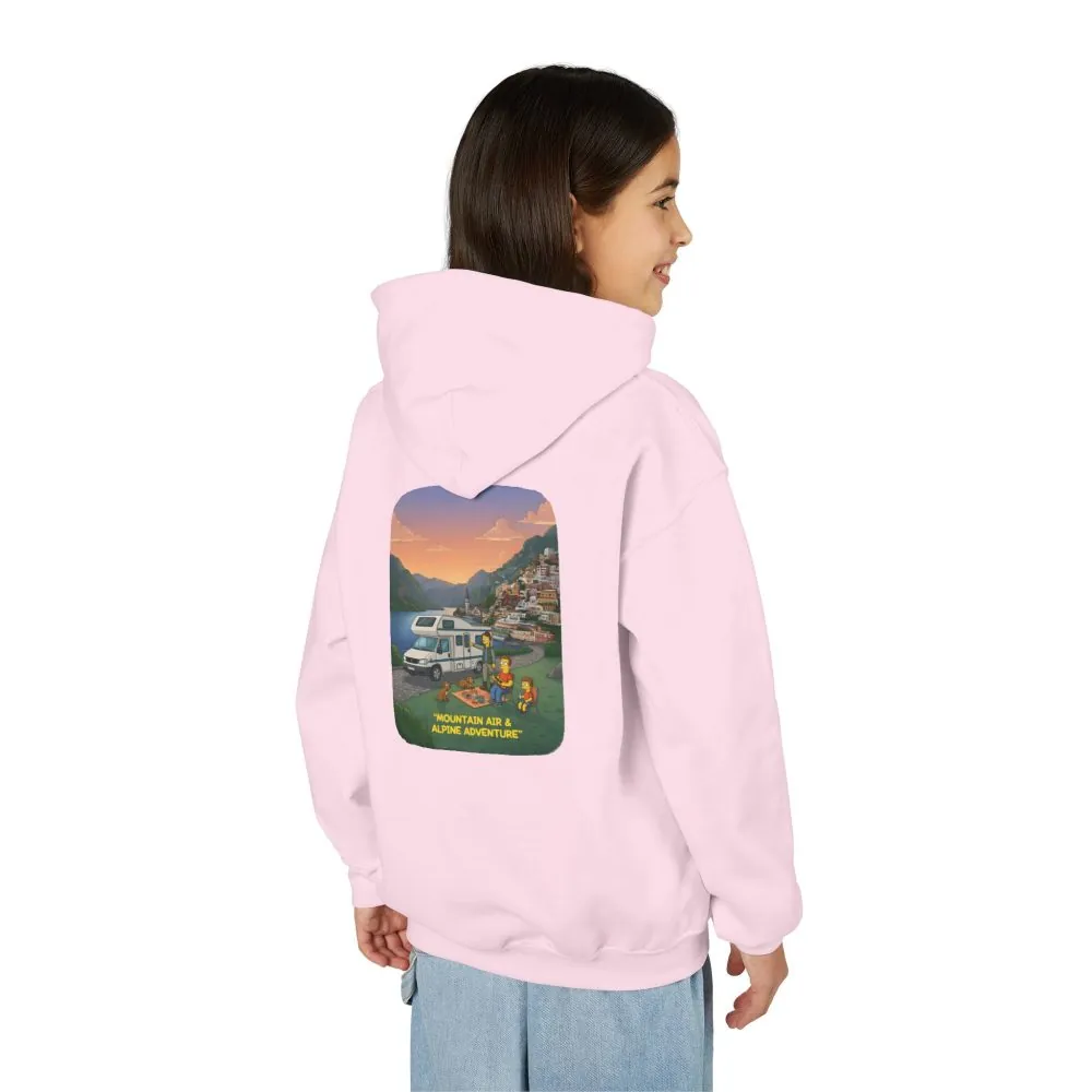 15910659939922765189_2048.jpeg Youth Hoodie(Gildan) – "Mountain Air-Alpine Adventure" (Design Sitcom-Line)