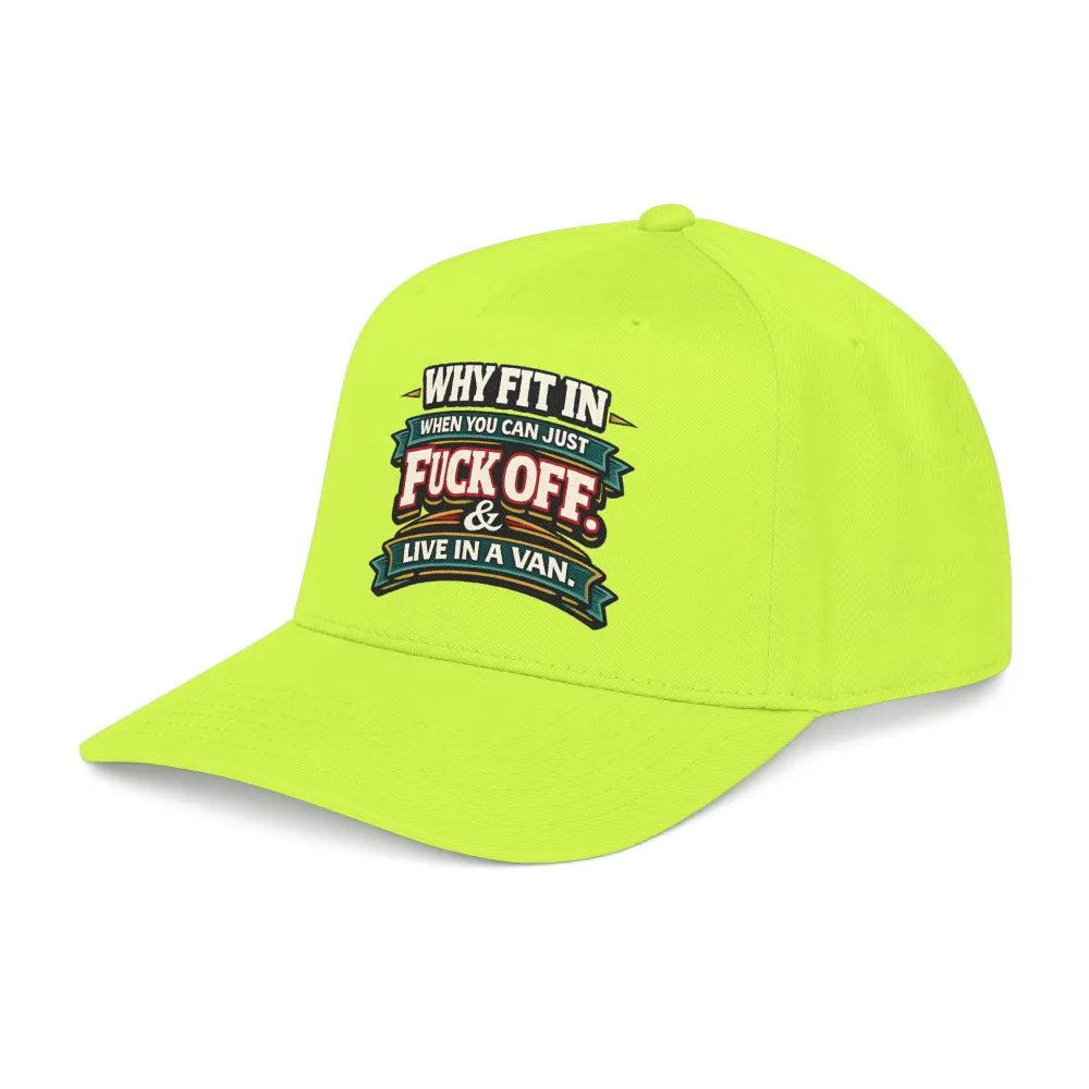 Baseball Cap - "Why Fit In" Design F**K-Line