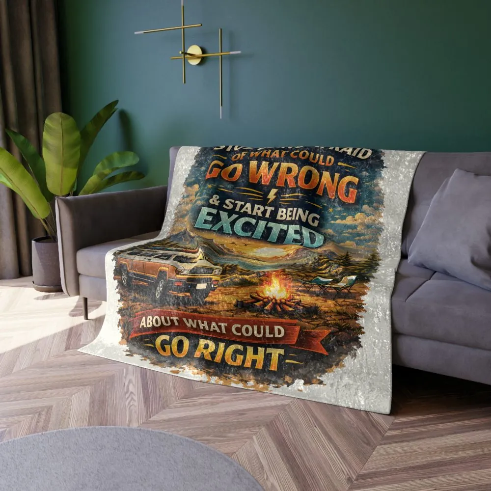 15931510672565971195_2048.jpeg Crushed Velvet Blanket —"Stop Being Afraid Of What Could Go Wrong" Design Scenic-Line (Campervan)