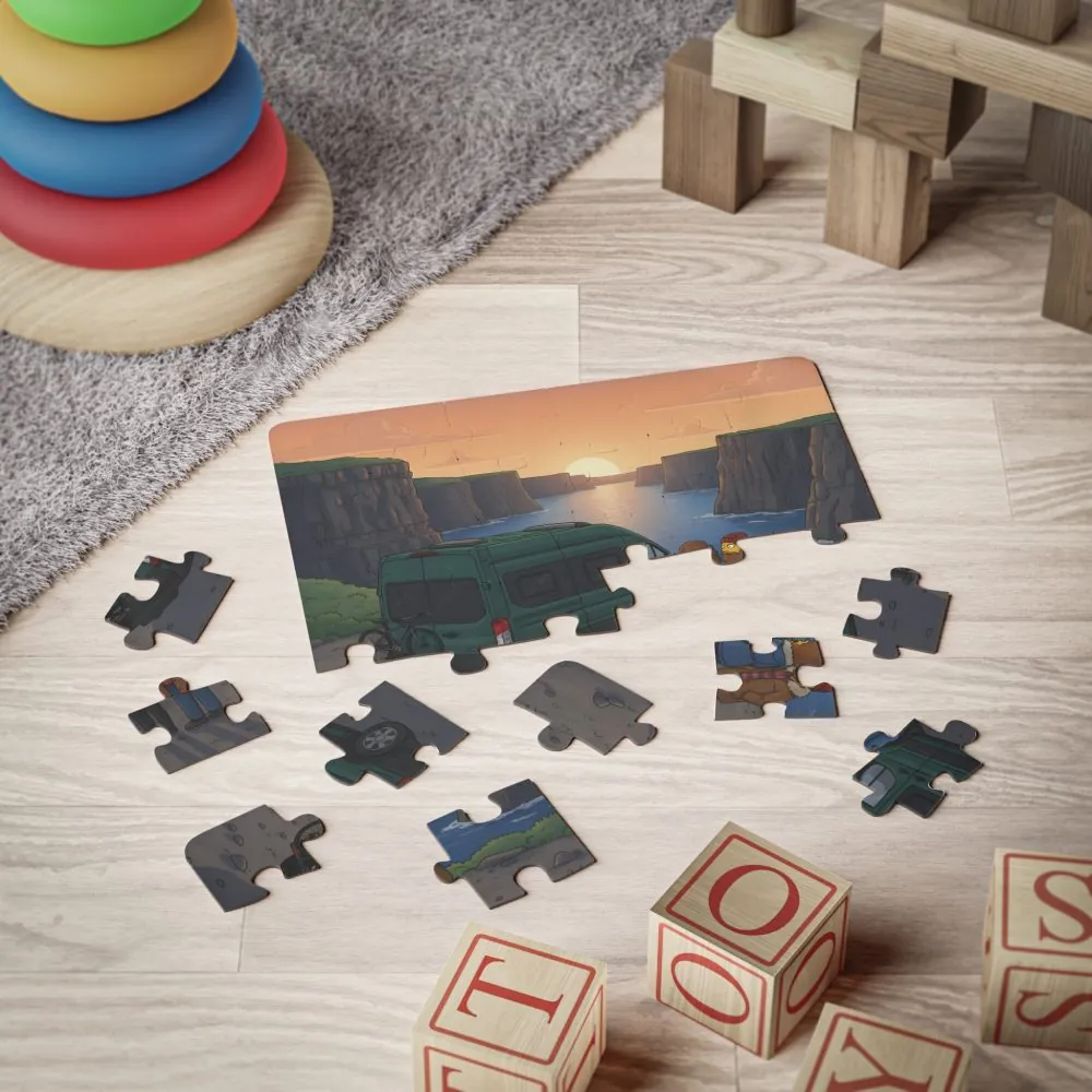 15961071751656068099_2048.jpeg Kids' 30‑Piece Camping Puzzle — Sunset Van Adventure