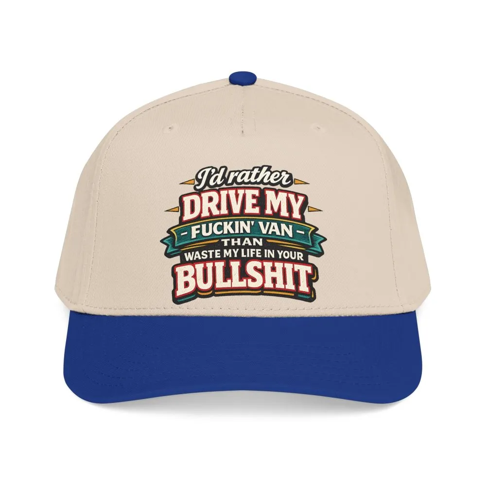 Baseball Cap - "I´d Rather Drive My Fucking Van" Design F**K-Line