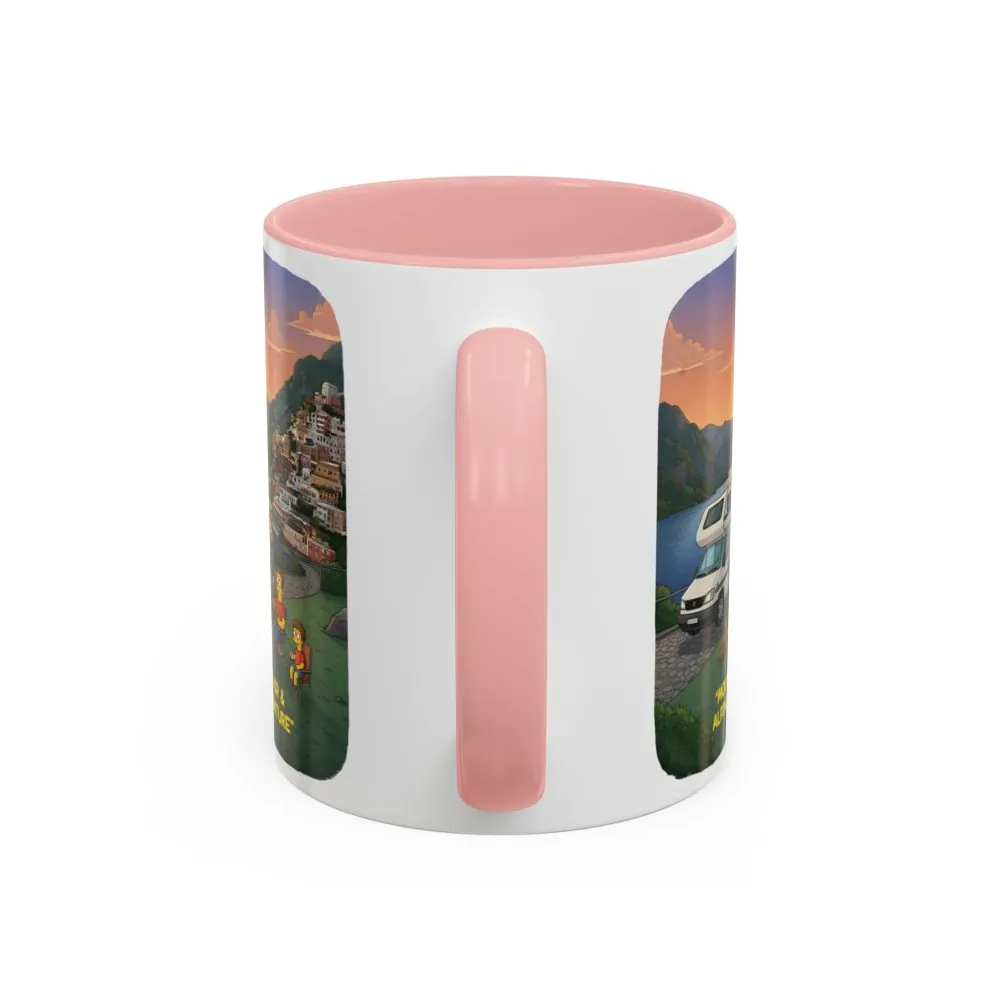 Accent Coffee Mug (11, 15oz) — "Mountain Air-Alpine Adventure" Design Sitcom-Line