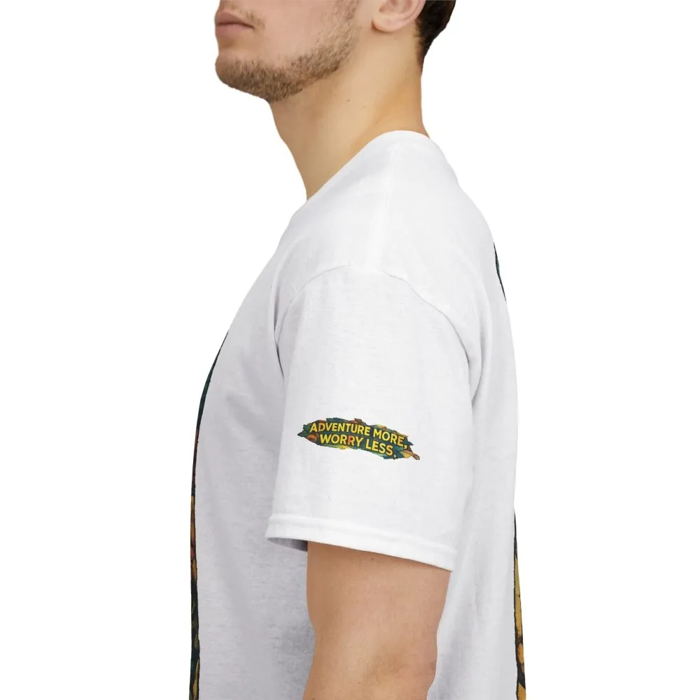 15971584916859106340_2048.jpeg Unisex Heavy Cotton Tee — "Adventure More Worry Less" Design Cubic-Line