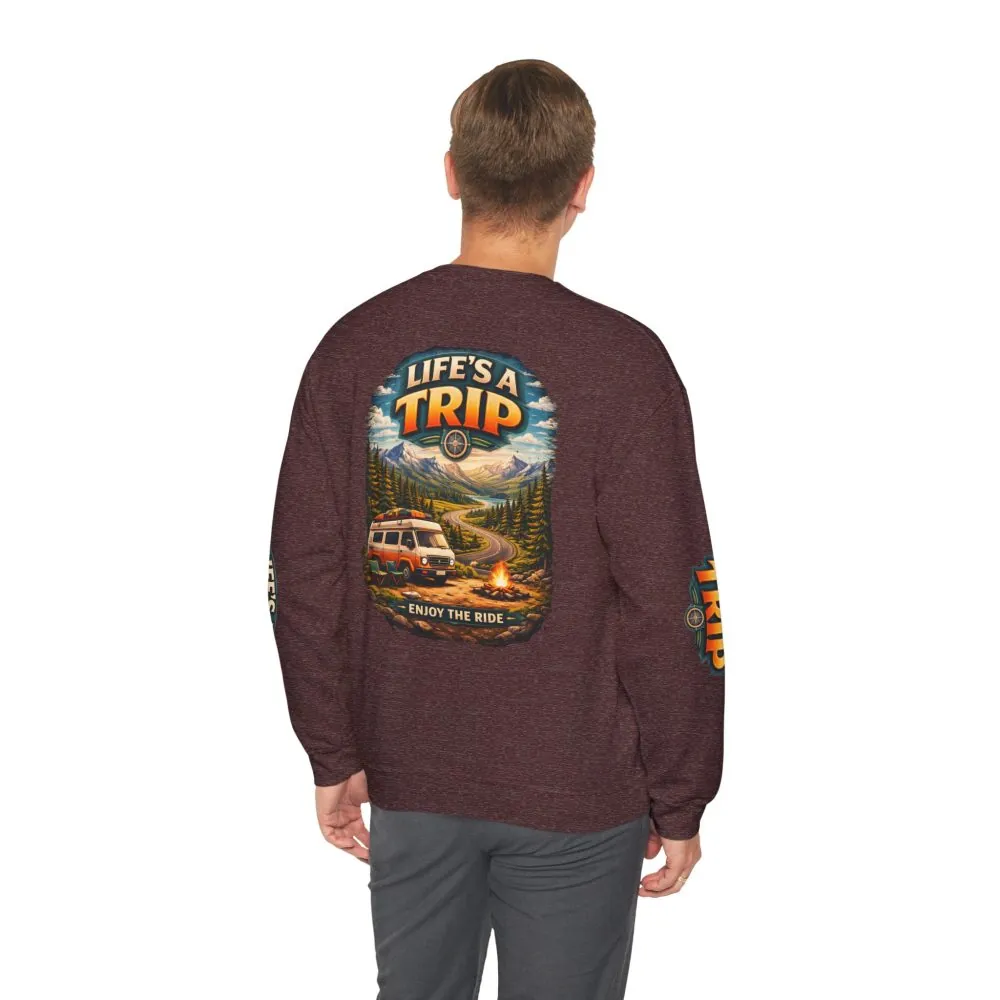 15981165625131286487_2048.jpeg Unisex Heavy Blend™ Crewneck Sweatshirt — "Life s A Trip" Design Scenic-Line