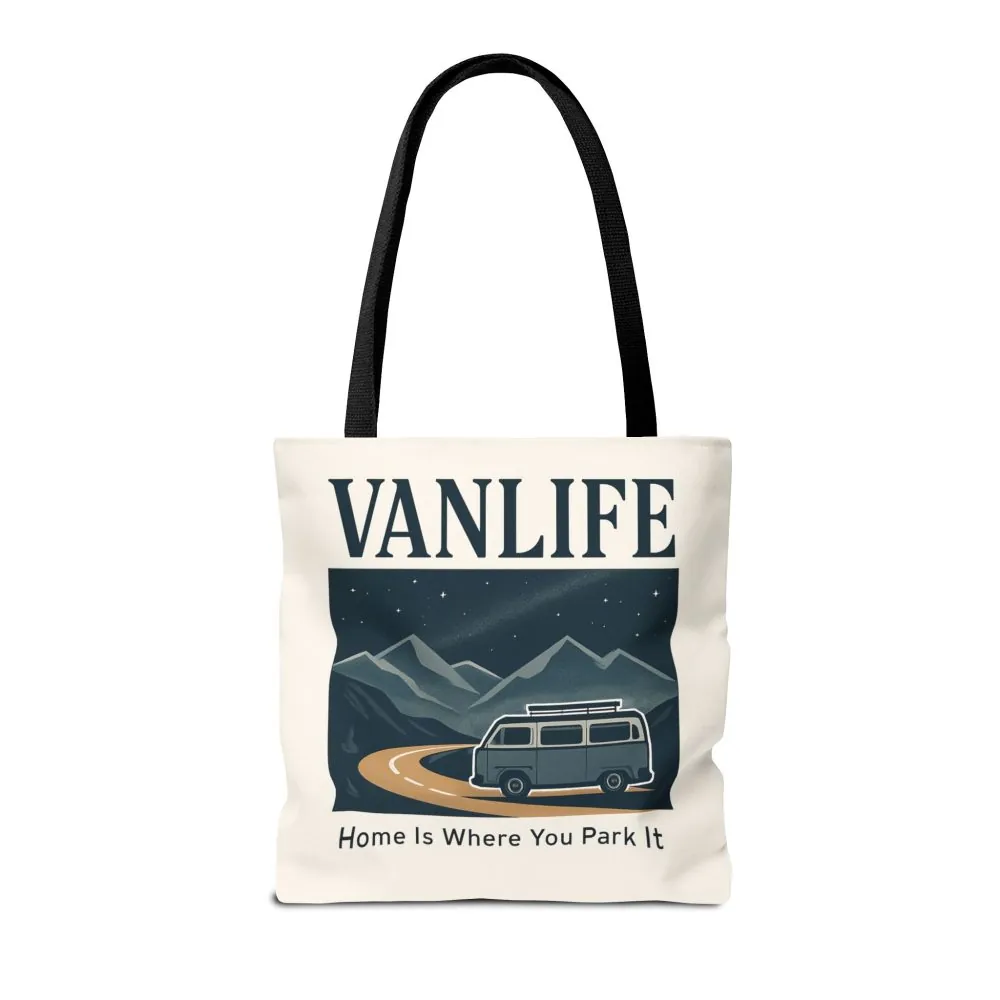 15994997063098320747_2048.jpeg Vanlife Tote Bag — "Vanlife - Home Is Where You Park It" Campervan Beach/Adventure Tote