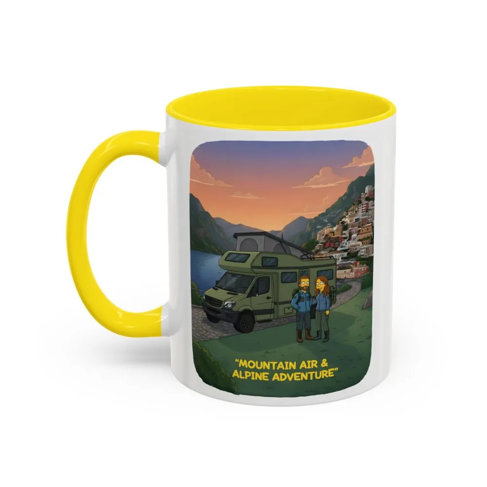 16011223818456021768_2048.jpeg Accent Coffee Mug (11, 15oz) — "Mountain Air And Alpine Adventure"" Design Sitcom-Line