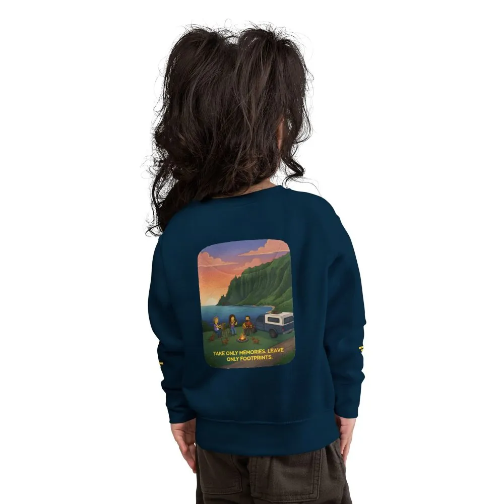 160172760226346616_2048.jpeg Toddler Sweatshirt - "Take Only Memories-Leave Only Footprints" (Design Sitcom-Line)