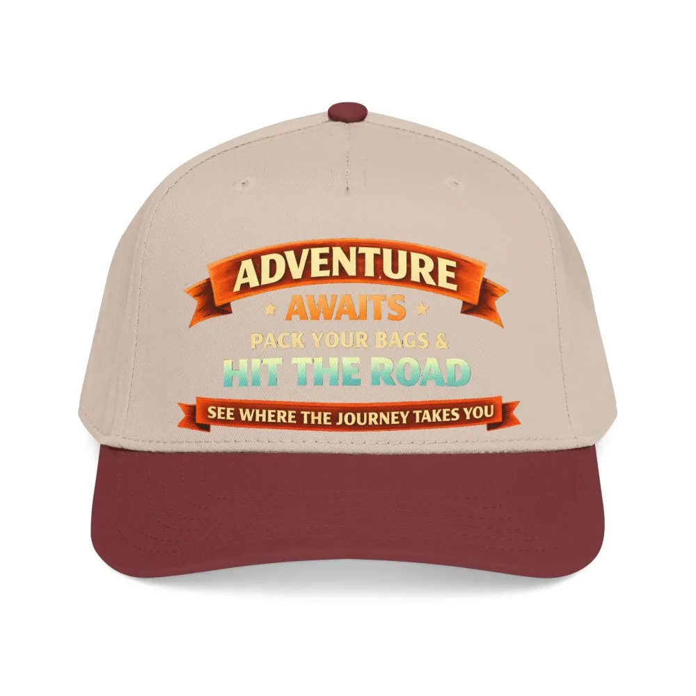 16039189658532235987_2048.jpeg Baseball Cap - "Adventure Awaits-Pack Your Bags" Design Scenic-Line