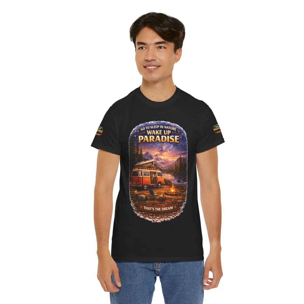 16058682657670224165_2048.jpeg Unisex Heavy Cotton Tee — "Go To Sleep In Nature " Design Scenic-Line