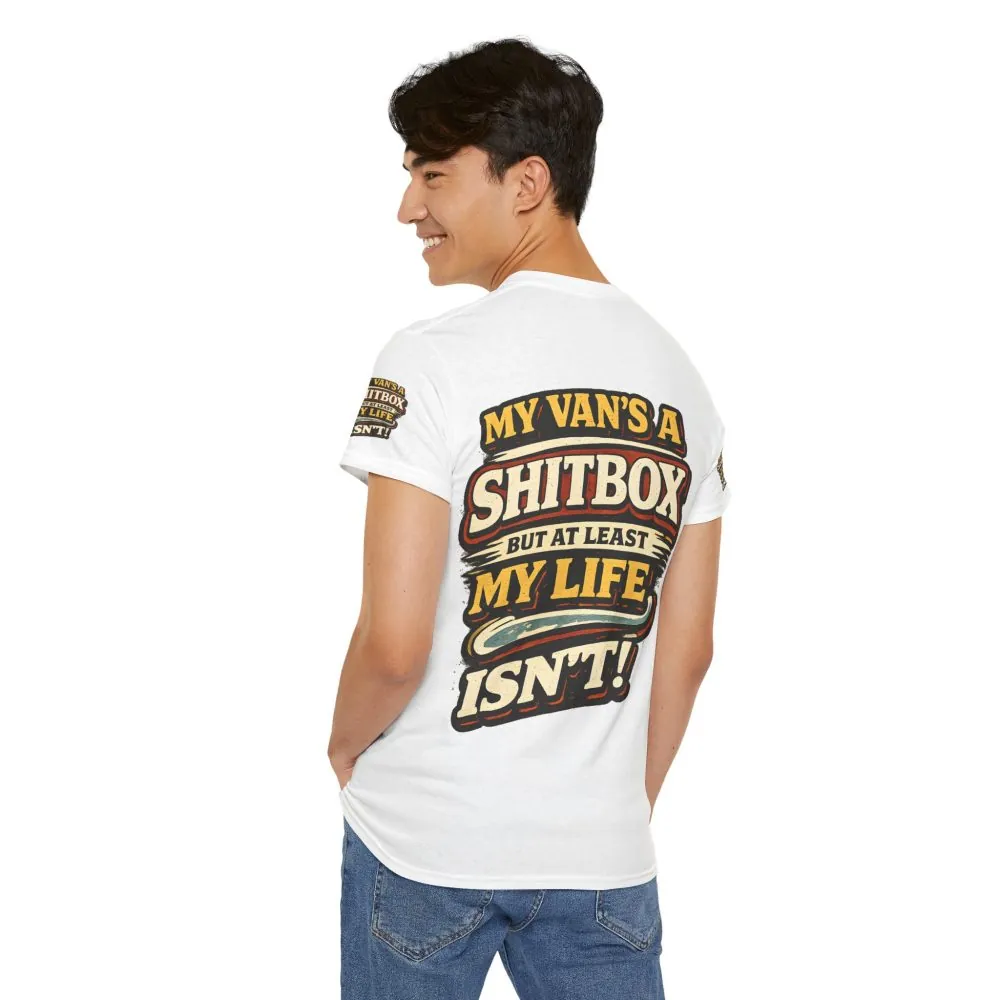 16058853187253082425_2048.jpeg Unisex Heavy Cotton Tee — "My Van`s A Shitbox" Design F**K-Line