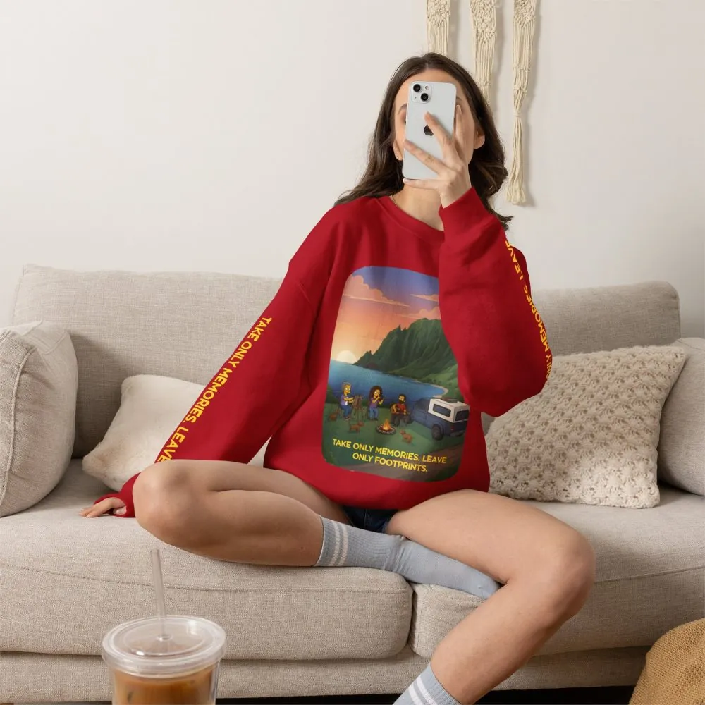 16061592504441996961_2048.jpeg Unisex Heavy Blend™ Crewneck Sweatshirt — "Take Only Memories-Leave Only Footprints" Design Sitcom-Line