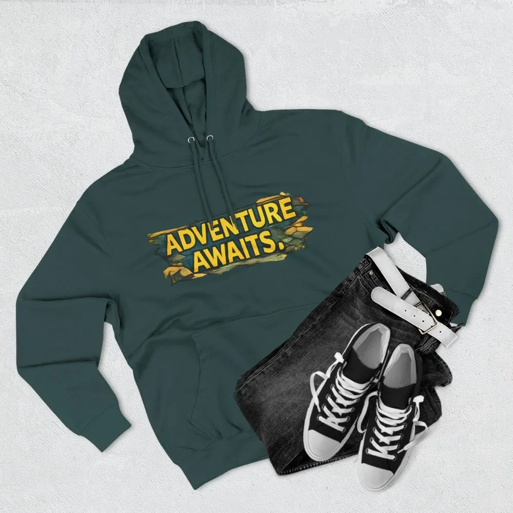 16075042268119130472_2048.jpeg Three-Panel Fleece Hoodie - "Adventure Awaits" Design Cubic-Line