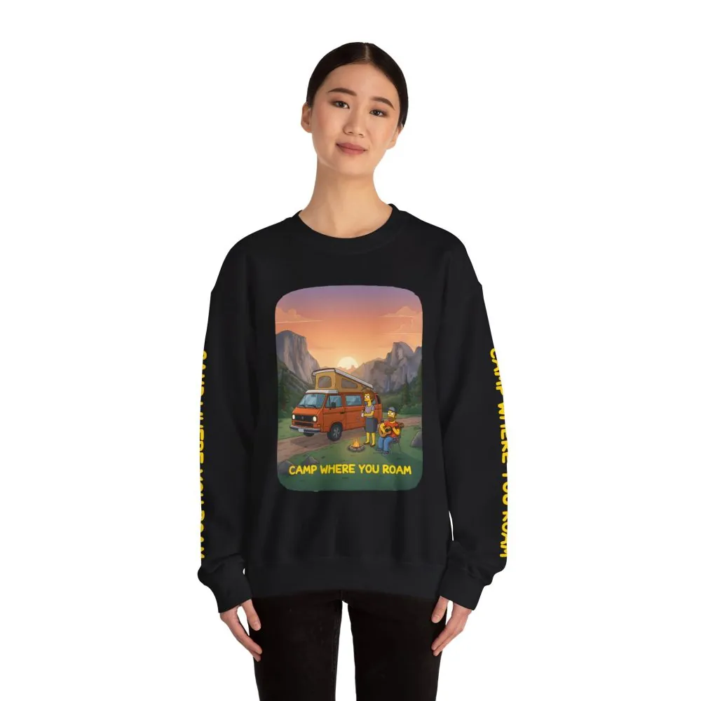 1608471069270340308_2048.jpeg Unisex Heavy Blend™ Crewneck Sweatshirt — "Camp Where You Roam" Design Sitcom-Line