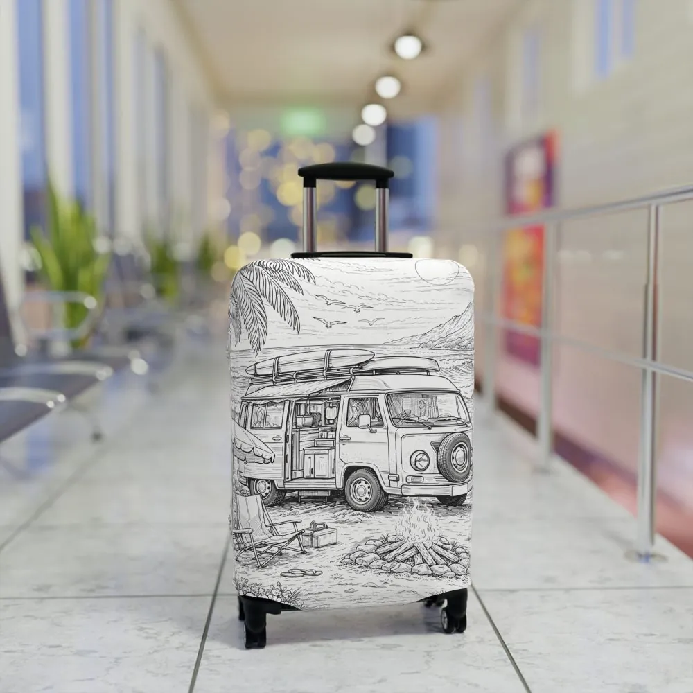 16091292411432298281_2048.jpeg Luggage Cover — Adventure Camper Sketch Travel Suitcase