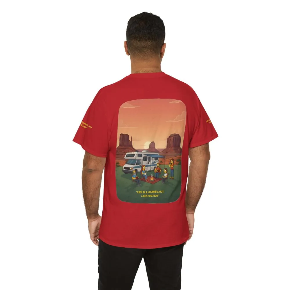 16115624530182682316_2048.jpeg Unisex Heavy Cotton Tee — "Life Is A Journey-Not A Destination" Design Sitcom-Line