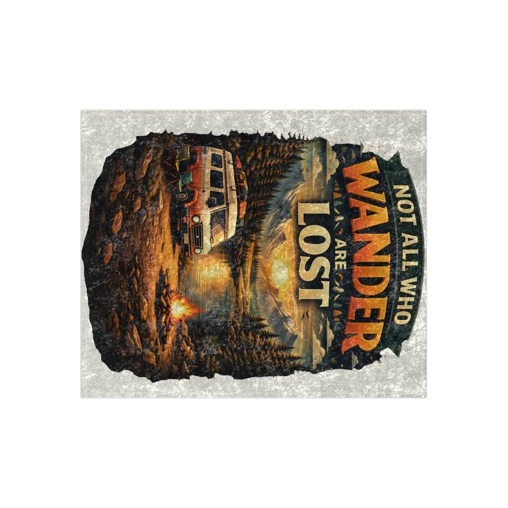 16139968797981776379_2048.jpeg Crushed Velvet Blanket —"Not All Who Wander Are Lost" Design Scenic-Line (Campervan)