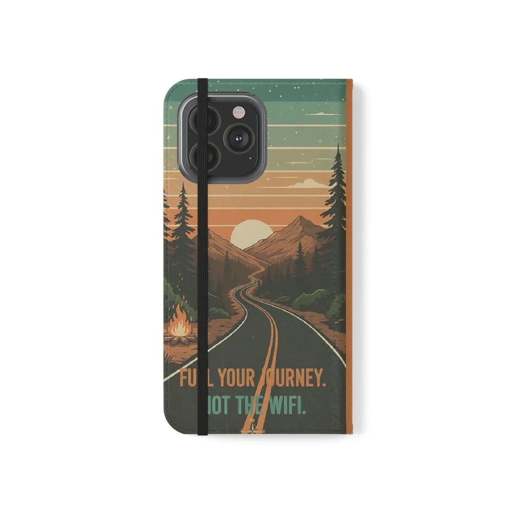 16151622891878942520_2048.jpeg Flip Phone Case — "Adventure Awaits Unplug & Drive" Wallet Case