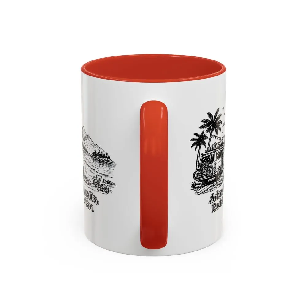 16210687876239574765_2048.jpeg Accent Coffee Mug (11, 15oz) — "Adventure Awaits,Pack Up The Van" Design Minimal-Line
