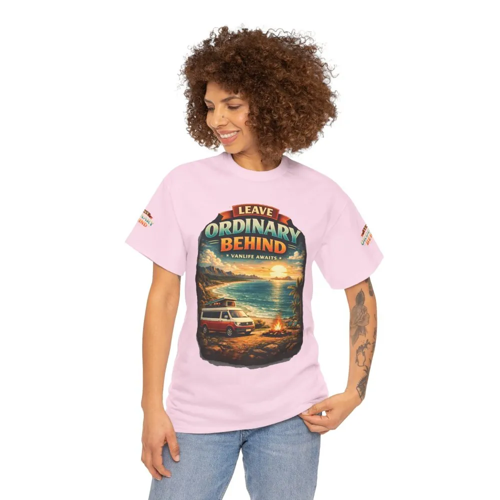 16239336933865244600_2048.jpeg Unisex Heavy Cotton Tee — "Leave Ordinary Behind" Design Scenic-Line
