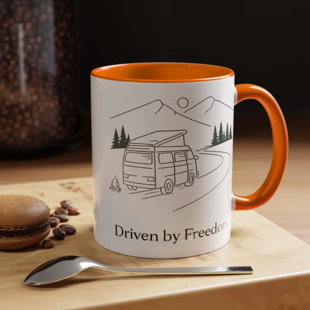 16261932078516634999_2048.jpeg Accent Coffee Mug (11, 15oz) — "Driven By Freedom" Design Minimal-Line