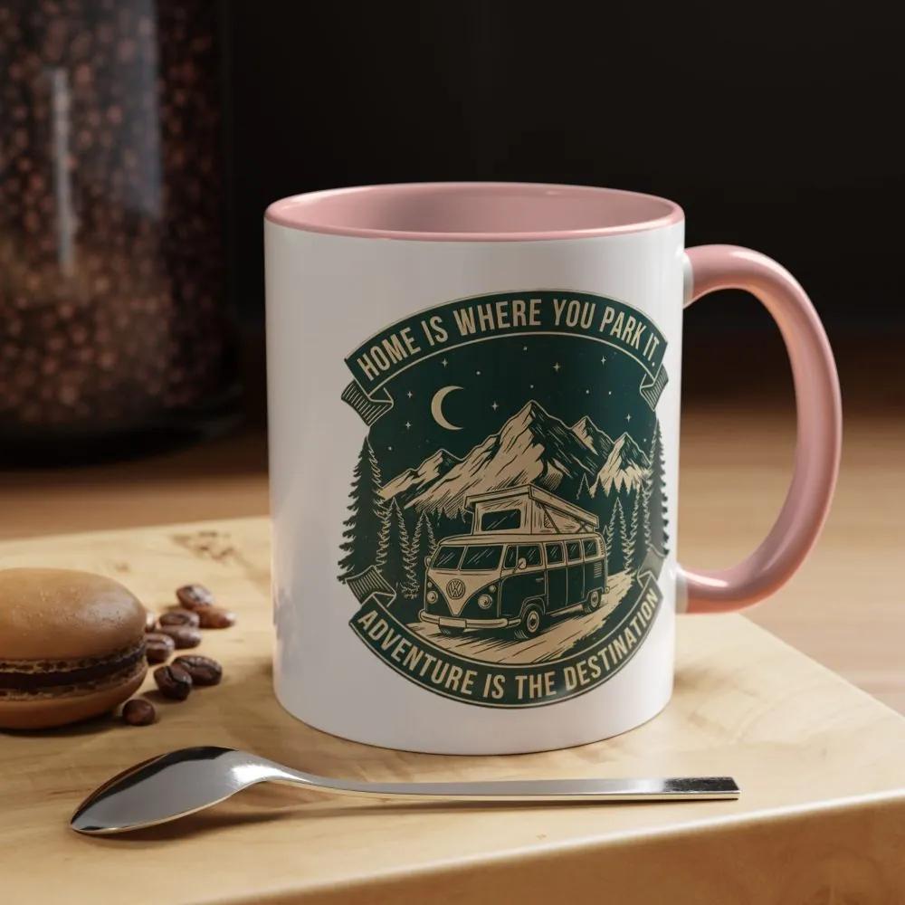16281816809045798865_2048.jpeg Coffee Mug — "Home Is Where You Park It-Adventure is the destination" (11/15oz) (Both sides printed)