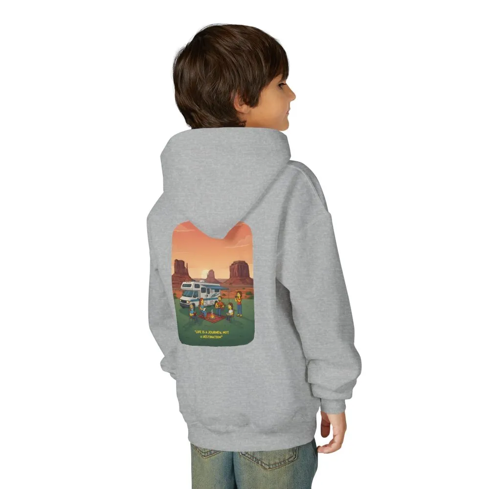 1629141426096858364_2048.jpeg Youth Hoodie(Gildan) – "Life Is A Journey-Not A Destination" (Design Sitcom-Line)