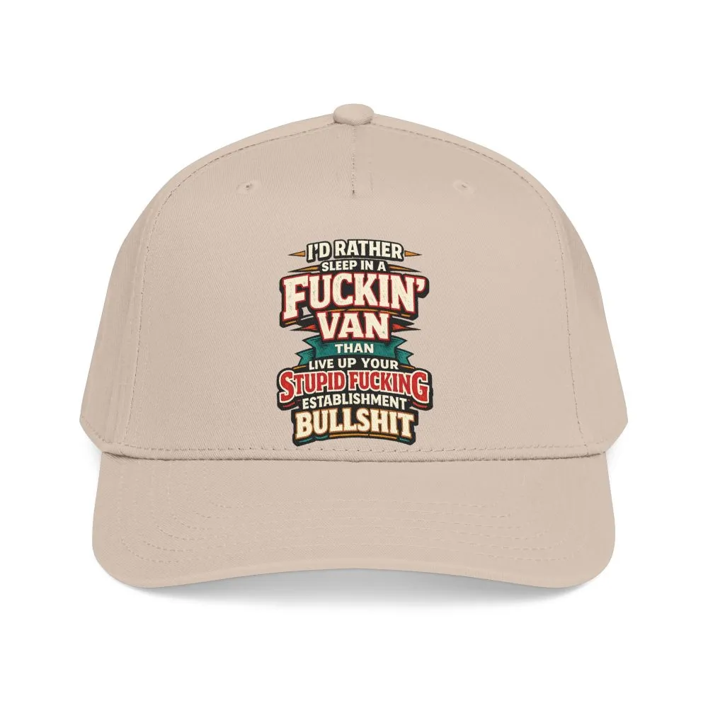 16301662608043774261_2048.jpeg Baseball Cap - "I´d Rather Sleep in A Fucking Van" Design F**K-Line