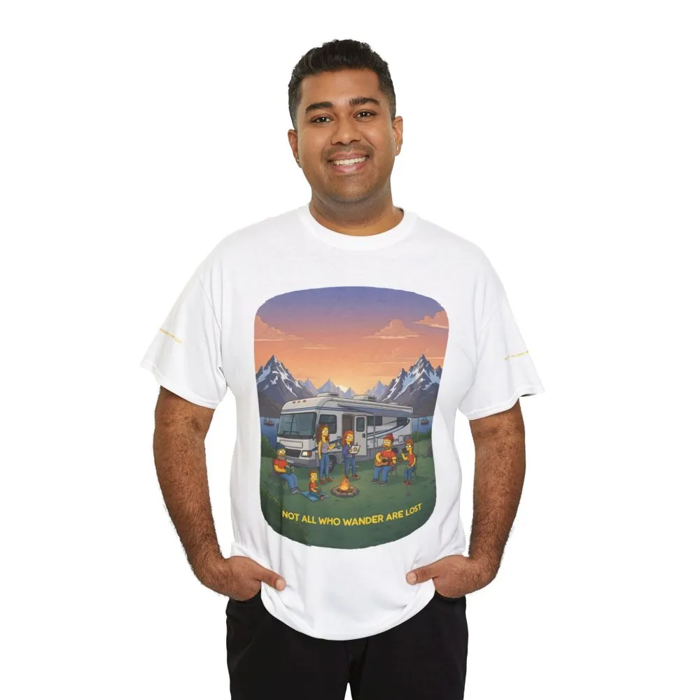 16304984826565682754_2048.jpeg Unisex Heavy Cotton Tee — "Not All Who Wander Are Lost" Design Sitcom-Line