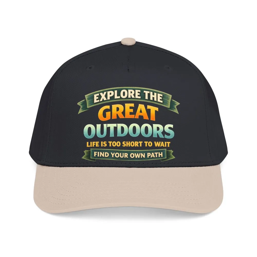 Baseball Cap - "Explore The Great Outdoors" Design Scenic-Line