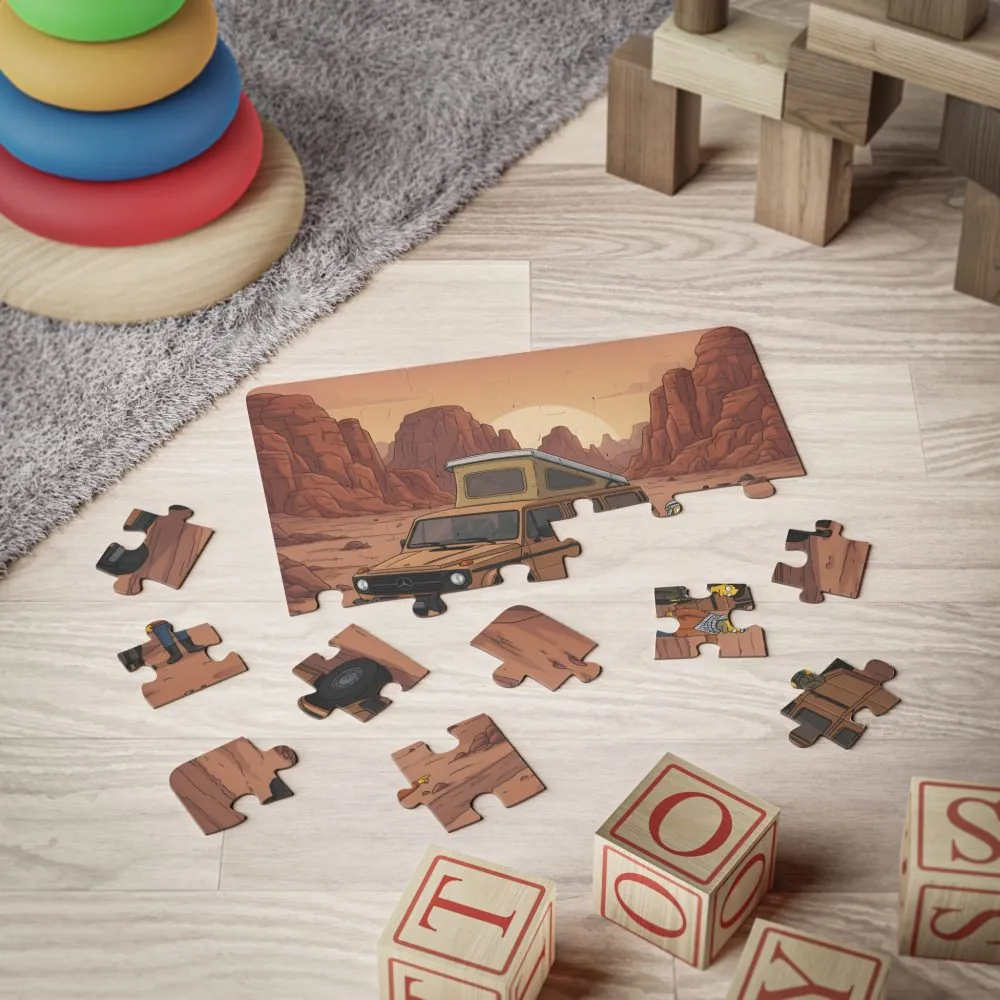 Kids' 30‑Piece Camping Puzzle — Desert Van Adventure