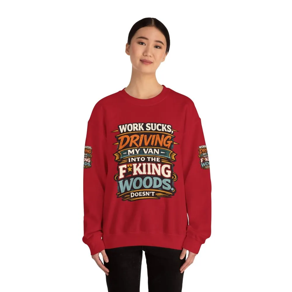 16337547820867125677_2048.jpeg Unisex Heavy Blend™ Crewneck Sweatshirt — "Work Sucks" Design F**K-Line