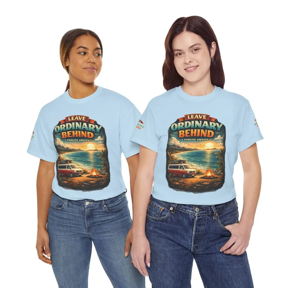 16338444454309737733_2048.jpeg Unisex Heavy Cotton Tee — "Leave Ordinary Behind" Design Scenic-Line