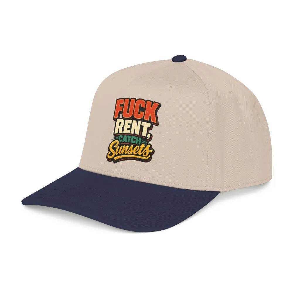 Baseball Cap - "Fuck Rent Catch Sunsets" Design F**K-Line