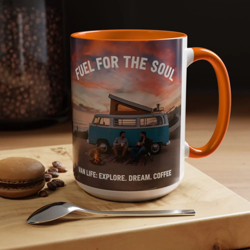 Accent Coffee Mug (11, 15oz) — "Fuel for the Soul"