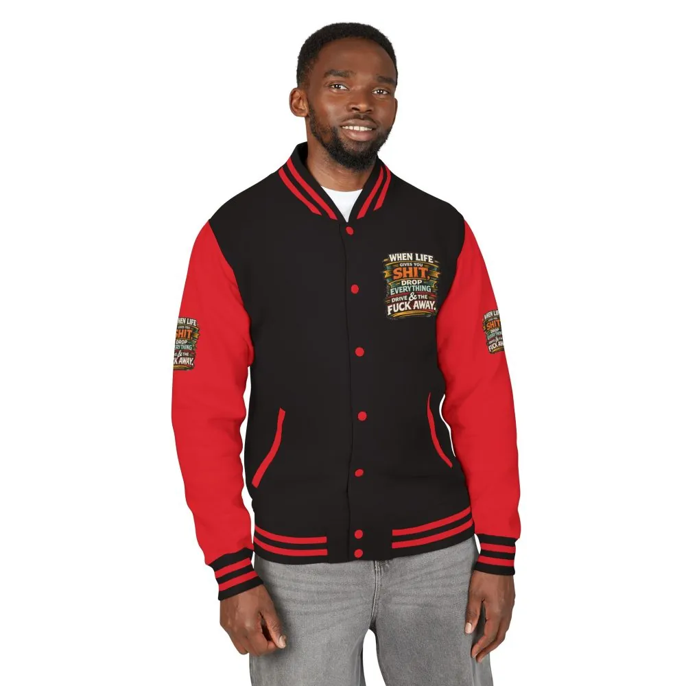 16433494231162858790_2048.jpeg Unisex Heavyweight Letterman Jacket — "When Live Gives You Shit" Design F**K-Line