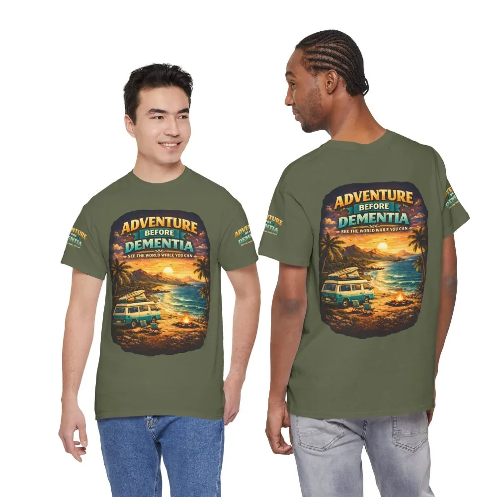 16445381602477066130_2048.jpeg Unisex Heavy Cotton Tee — "Adventure Before Dementia" Design Scenic-Line