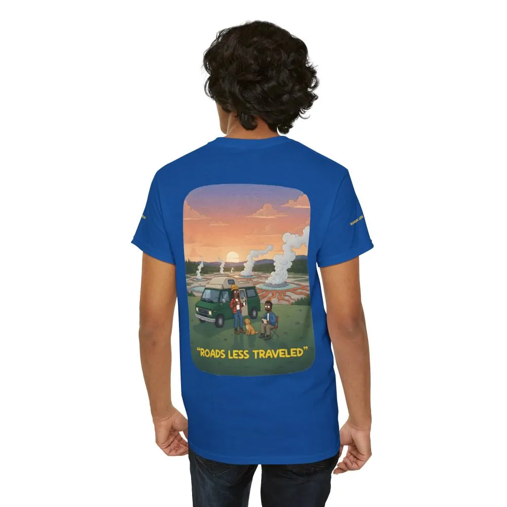 16449195935924993578_2048.jpeg Unisex Heavy Cotton Tee — "Roads Less Traveled" Design Sitcom-Line