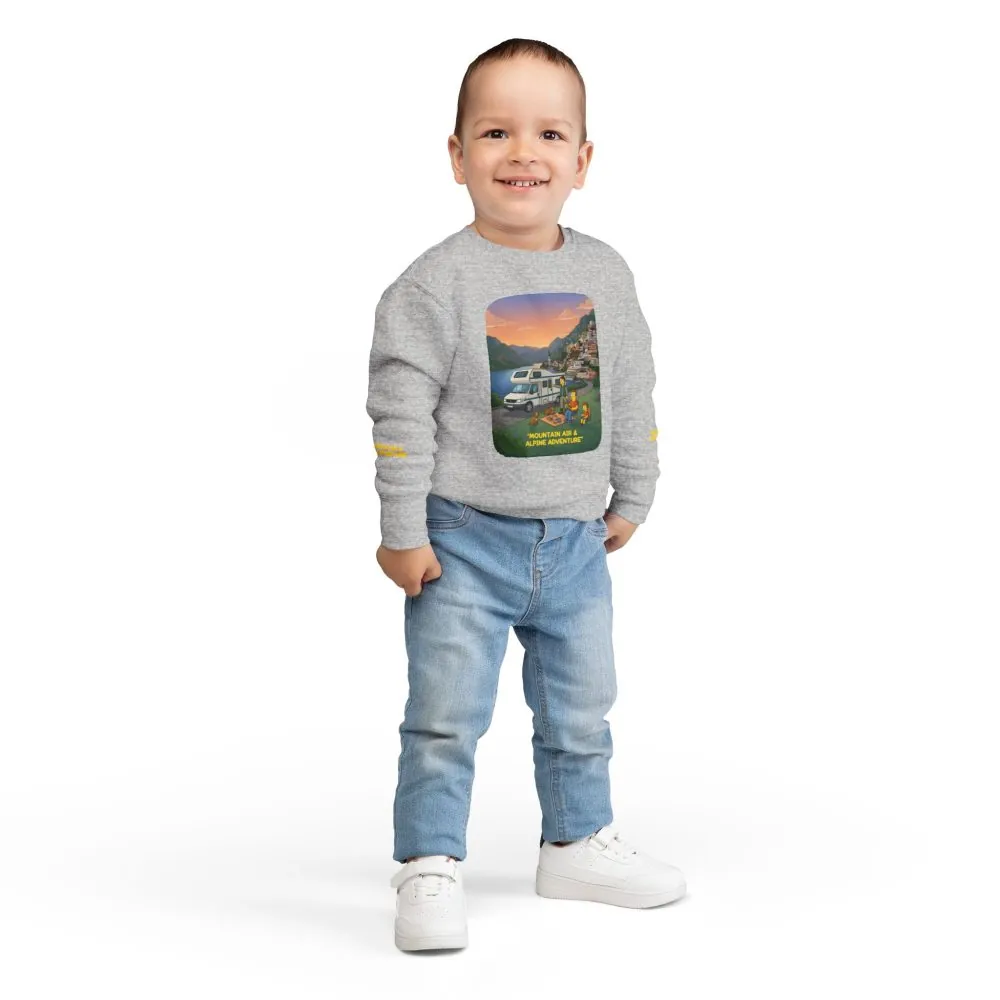 Toddler Sweatshirt - "Mountain Air-Alpine Adventure" (Design Sitcom-Line)
