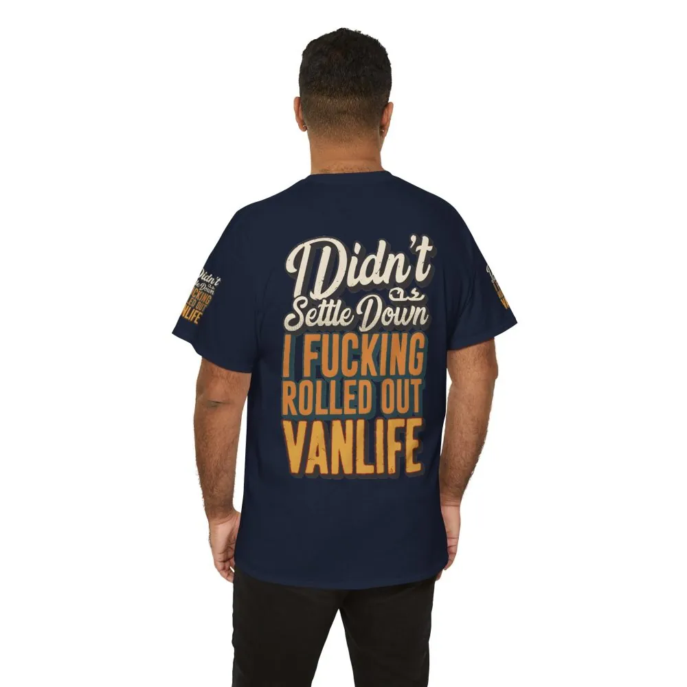 Unisex Heavy Cotton Tee — "Dind´t Settle Down" Design F**K-Line