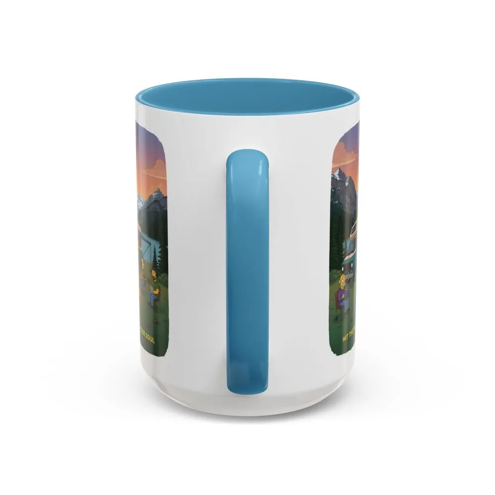 1647893911794347358_2048.jpeg Accent Coffee Mug (11, 15oz) — "Hit The Road-Find Your Soul" Design Sitcom-Line