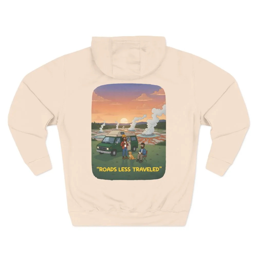 16504811806560841606_2048.jpeg Three-Panel Fleece Hoodie - "Roads Less Traveled" Design Sitcom-Line
